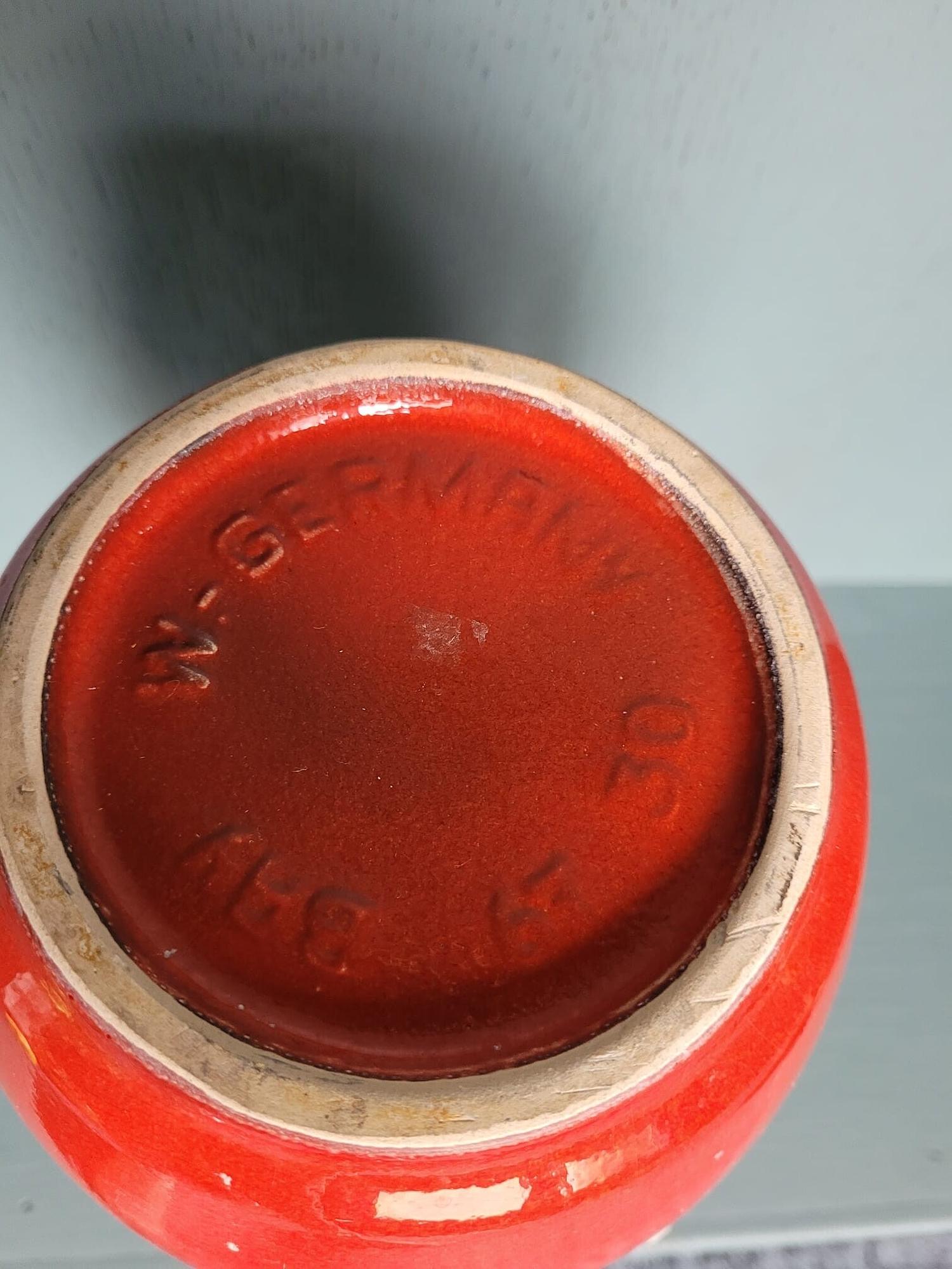 Vintage 67/30 Vase Keramik Rot 2