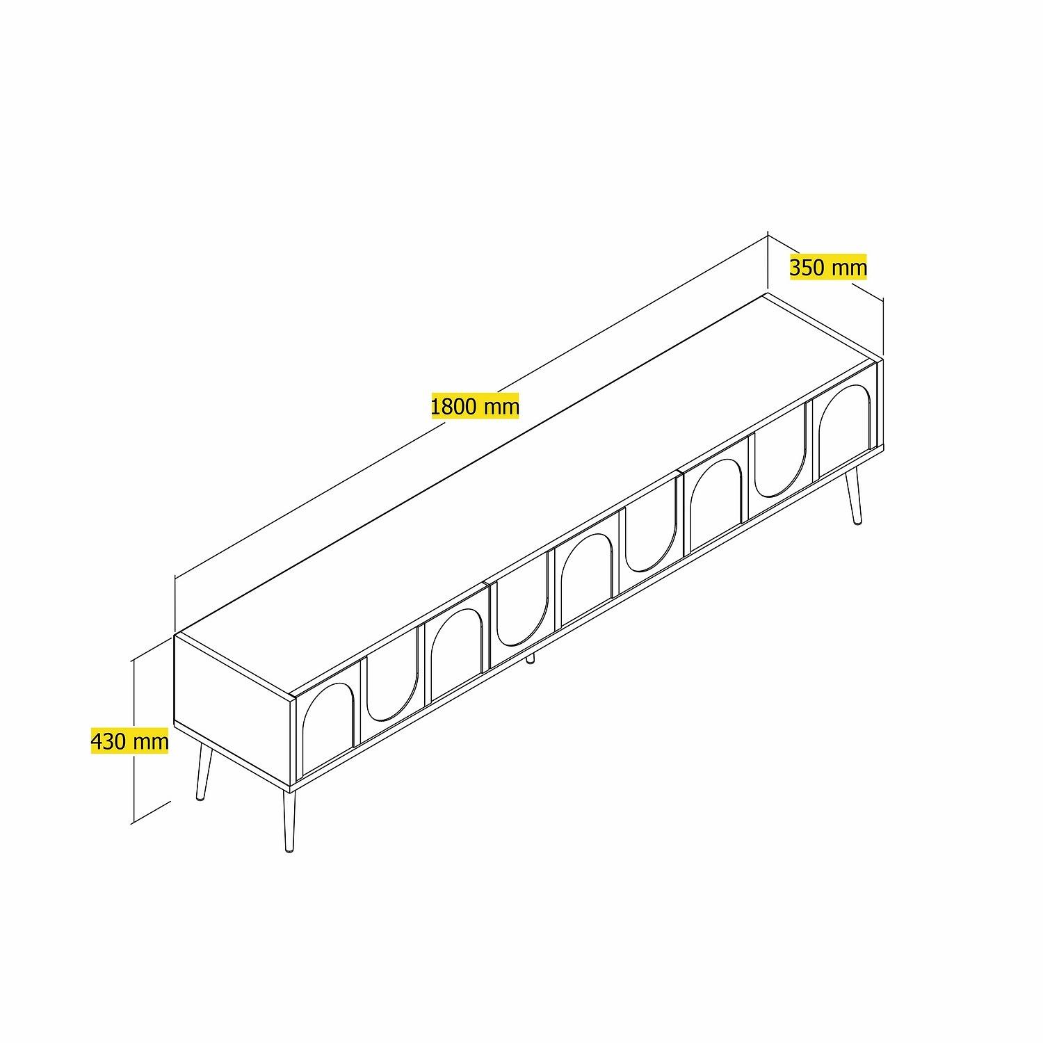 Lyon 43 TV-Schrank Holz Atlas Gold 6