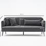 Revos Sofa 3-Sitzer Anthrazit 6