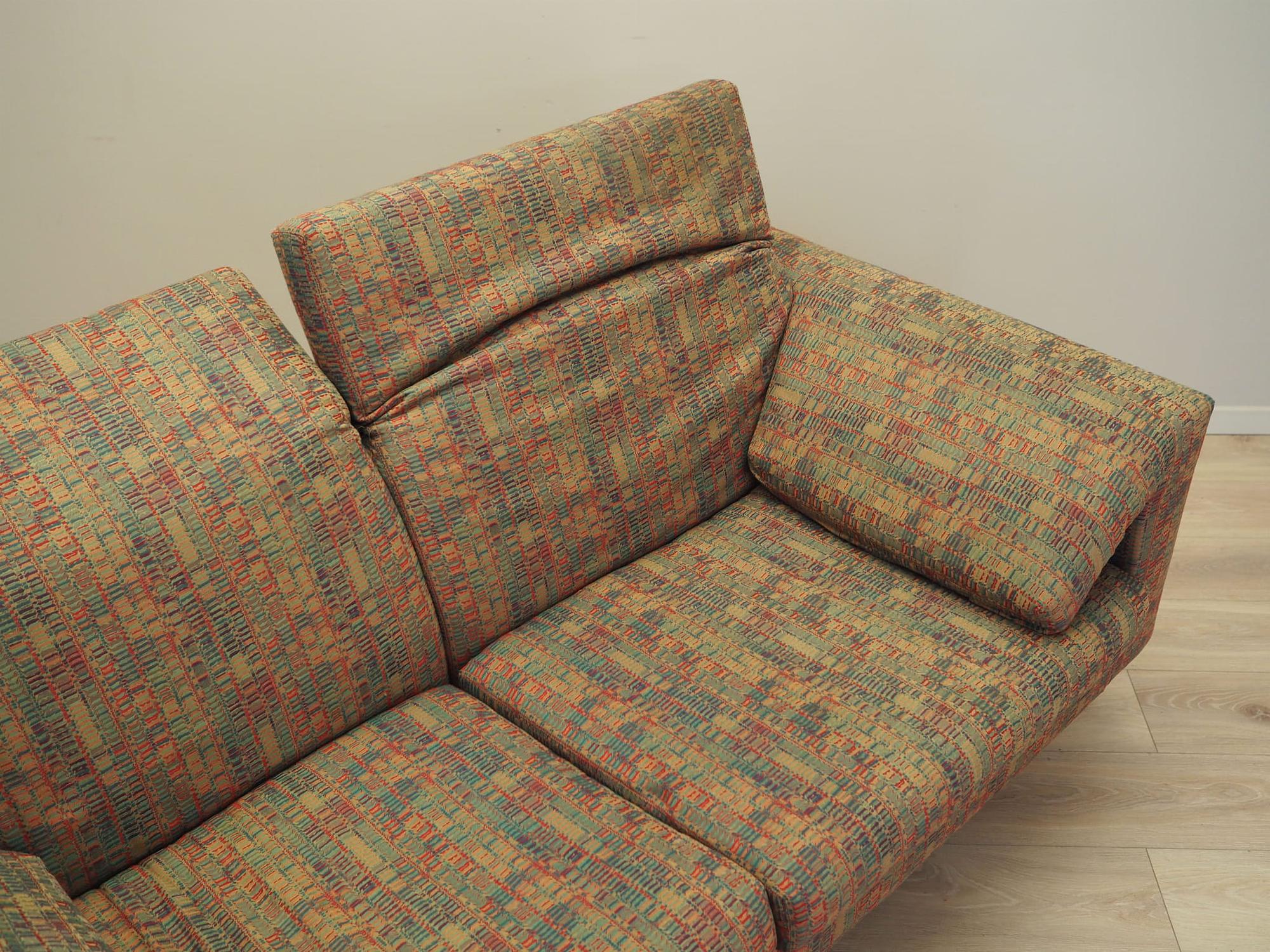 2-seater sofa brown 1960s 8