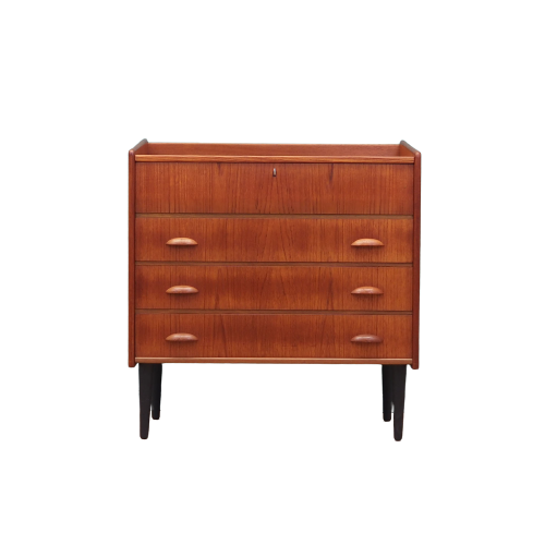 Vintage Schminktisch Teakholz Braun 1960er Jahre 0