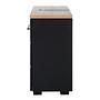 Washbasin cabinet wood black 4