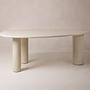 Dining Table Mel 6-Seater Wood-Based Material White 200x120x76 cm 1