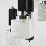 Hanging lamp glass metal 1970s 6