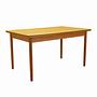 Dining table ash wood 1970s 0