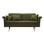 2-seater sofa green 1960s 0