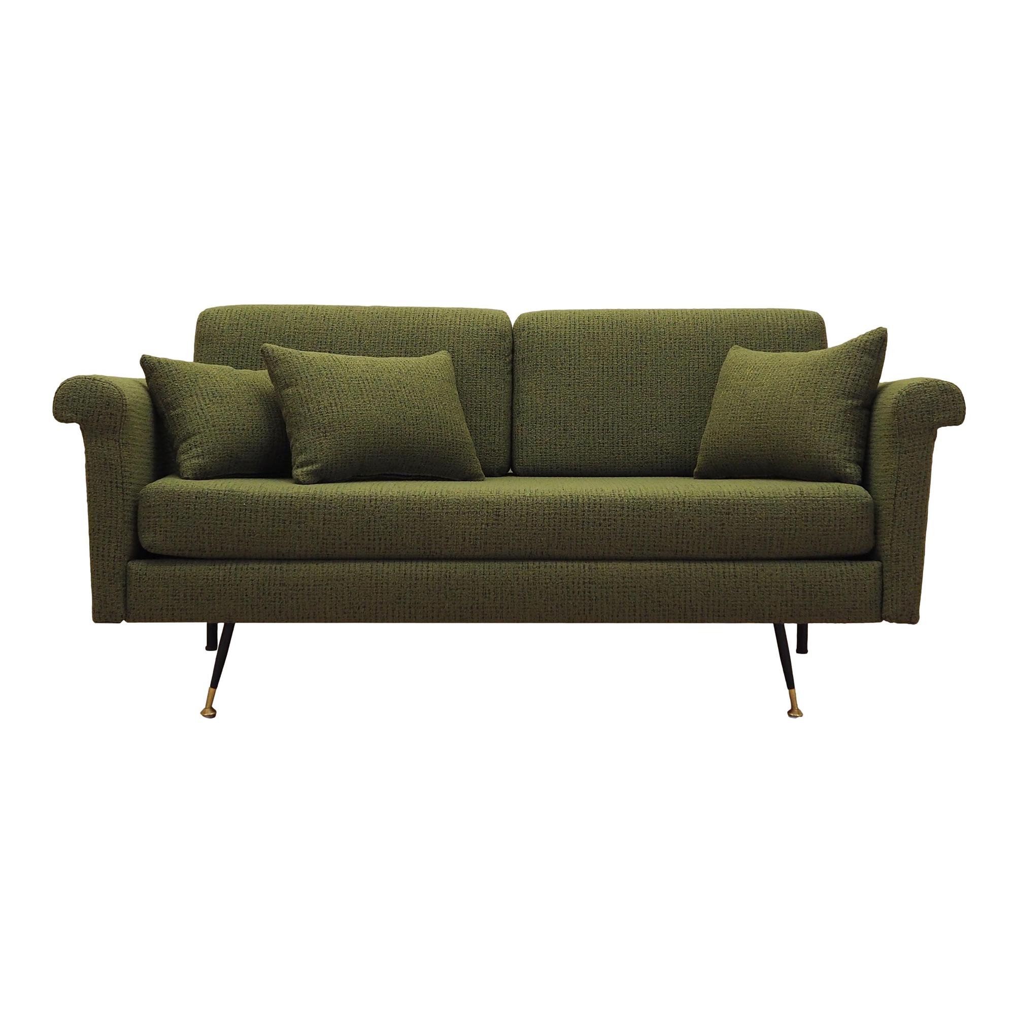 2-seater sofa green 1960s 0