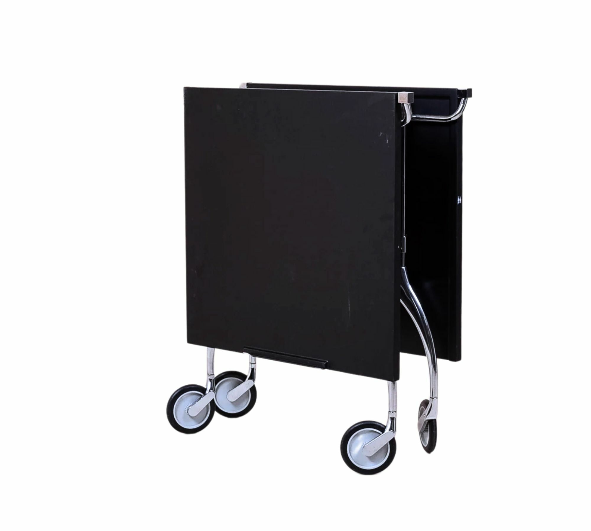 Battista Kartell Servierwagen Polyester Metall Schwarz 3