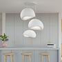 3-Flammig Wabi Sabi Kanso Beams Pendelleuchte Weiß 3