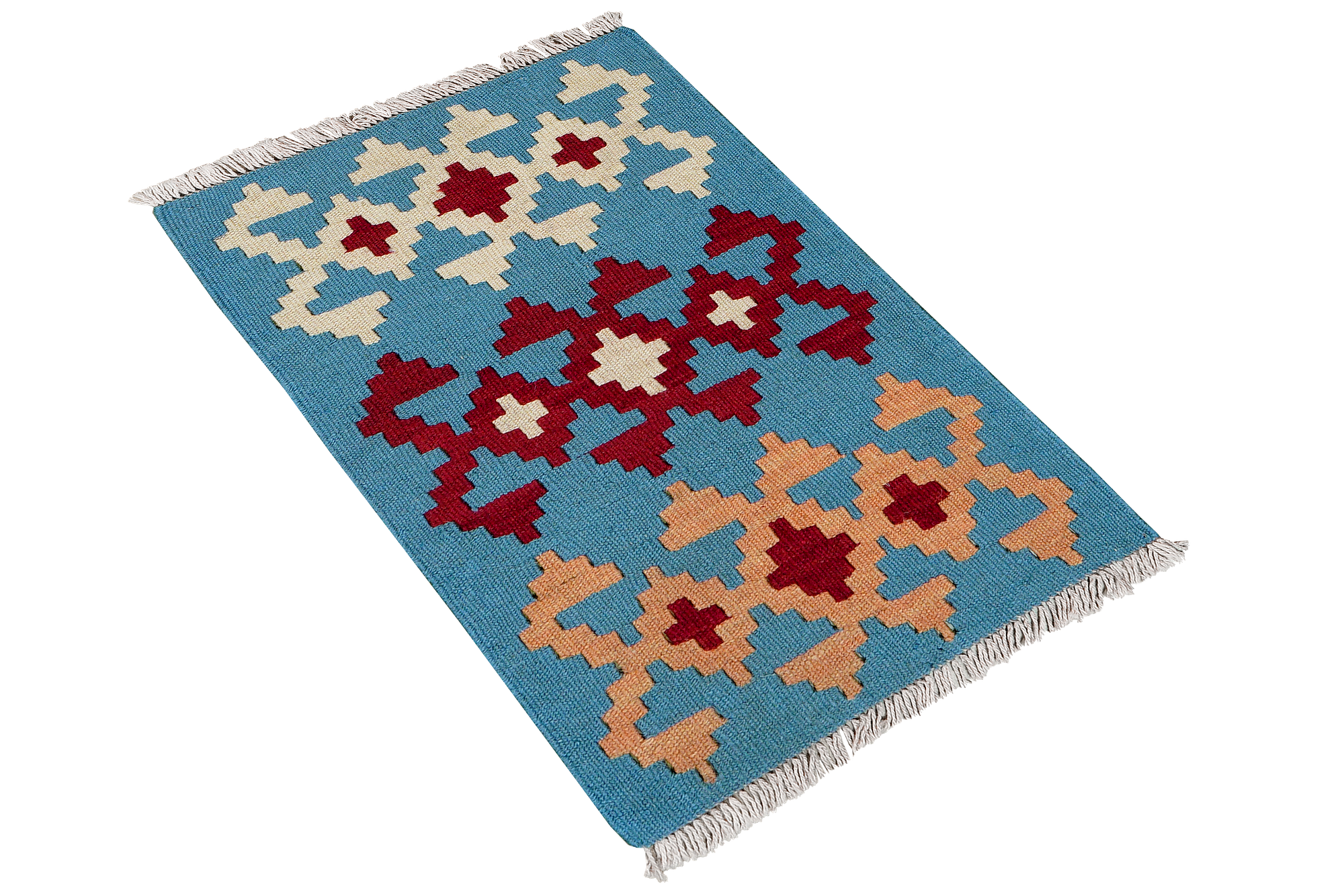 Kilim Gashgai Teppich Blau 2