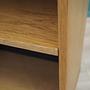 Vintage Bookshelf Ash Wood Brown 1970s 13