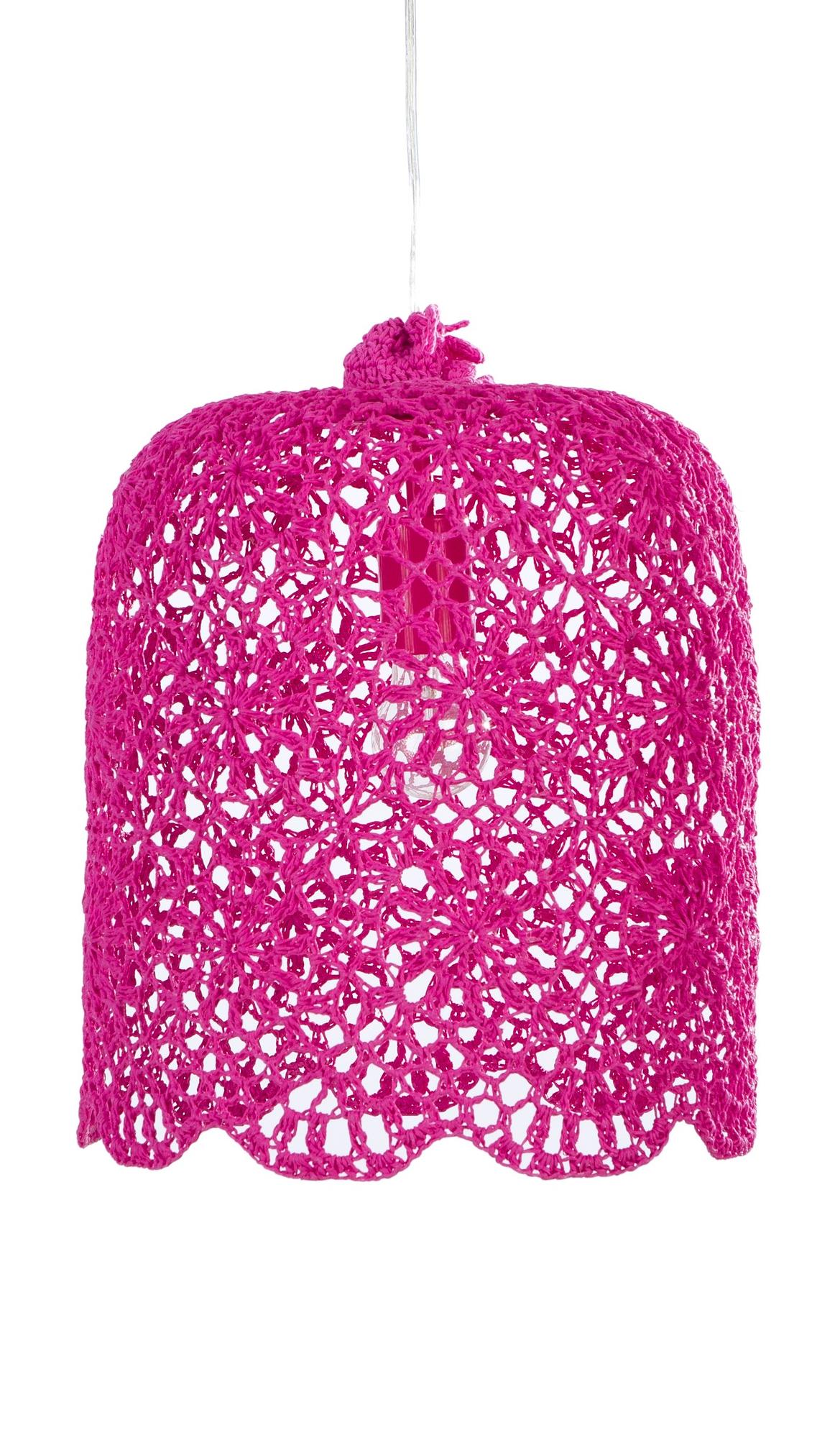 Goa Large Pendelleuchte Handgefertigt Fuchsia 0