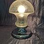 Vintage Mushroom Lampe Glas 1970er Jahre  1