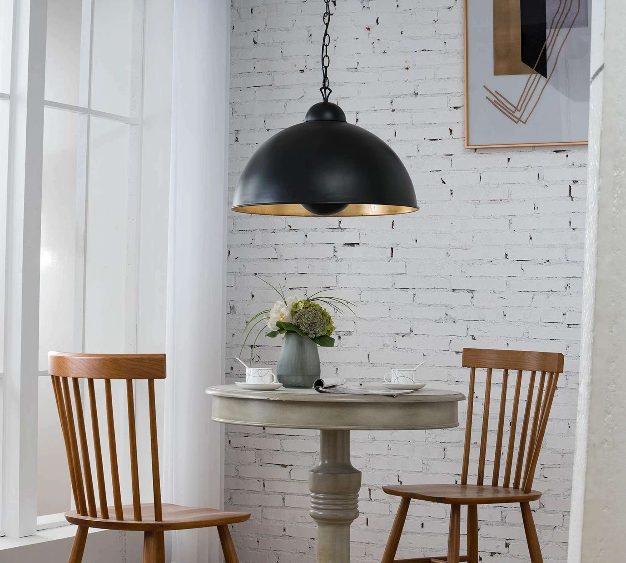 Pendant lamp 1-light metal black 5
