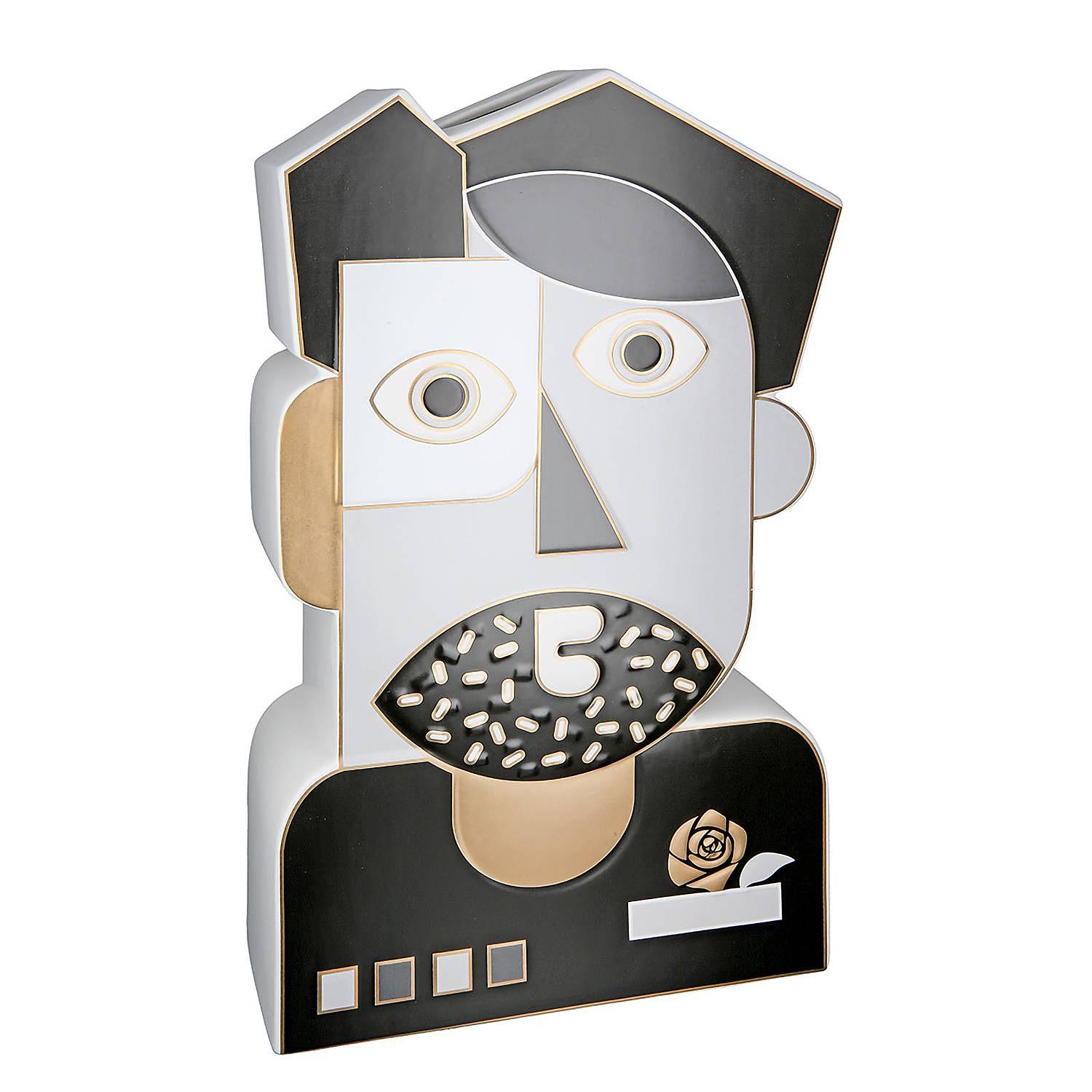 Picasso Vase Keramik Weiß 0