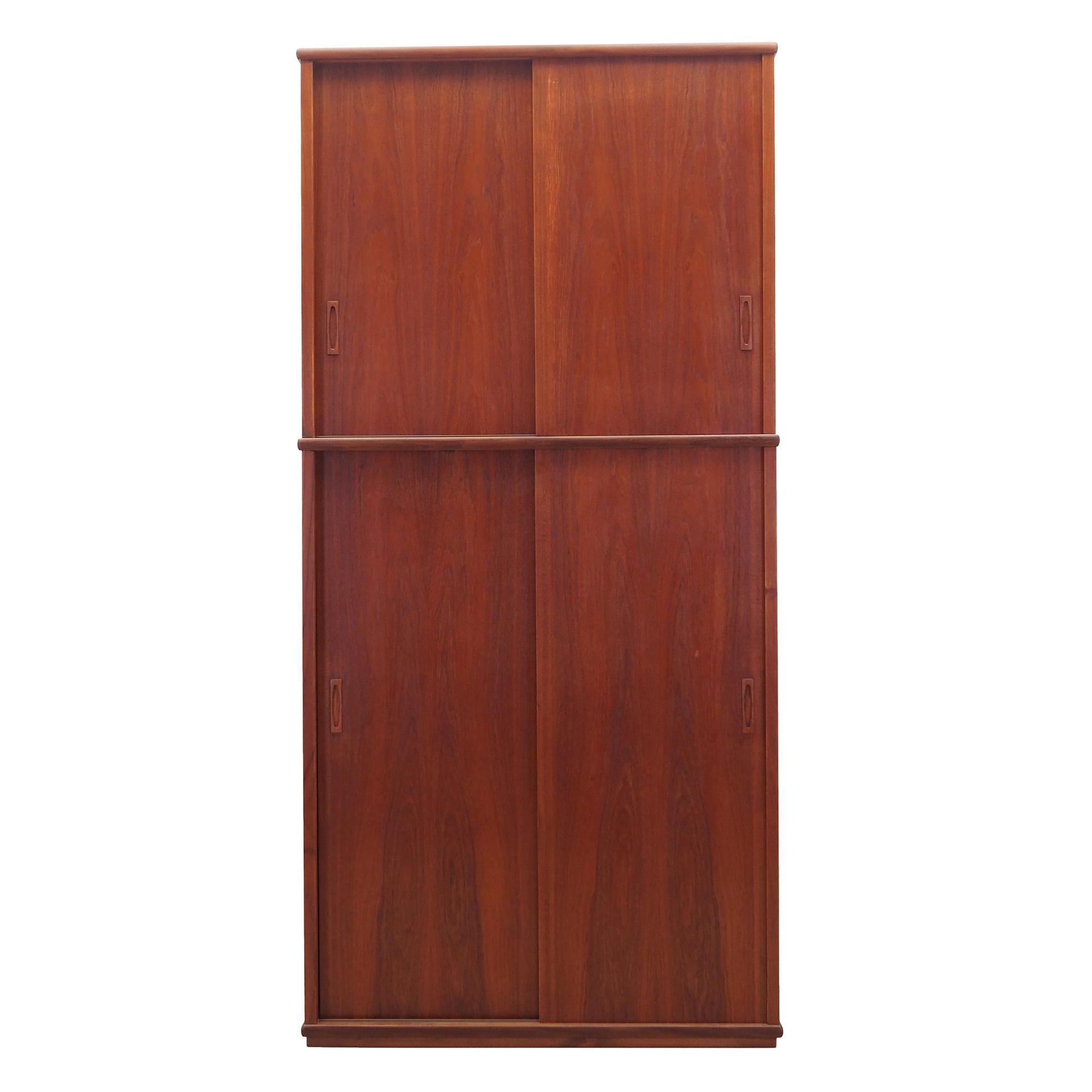 Kleiderschrank Teakholz 1970er Jahre 0