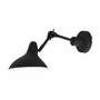 Wall lamp metal black 1-light 1