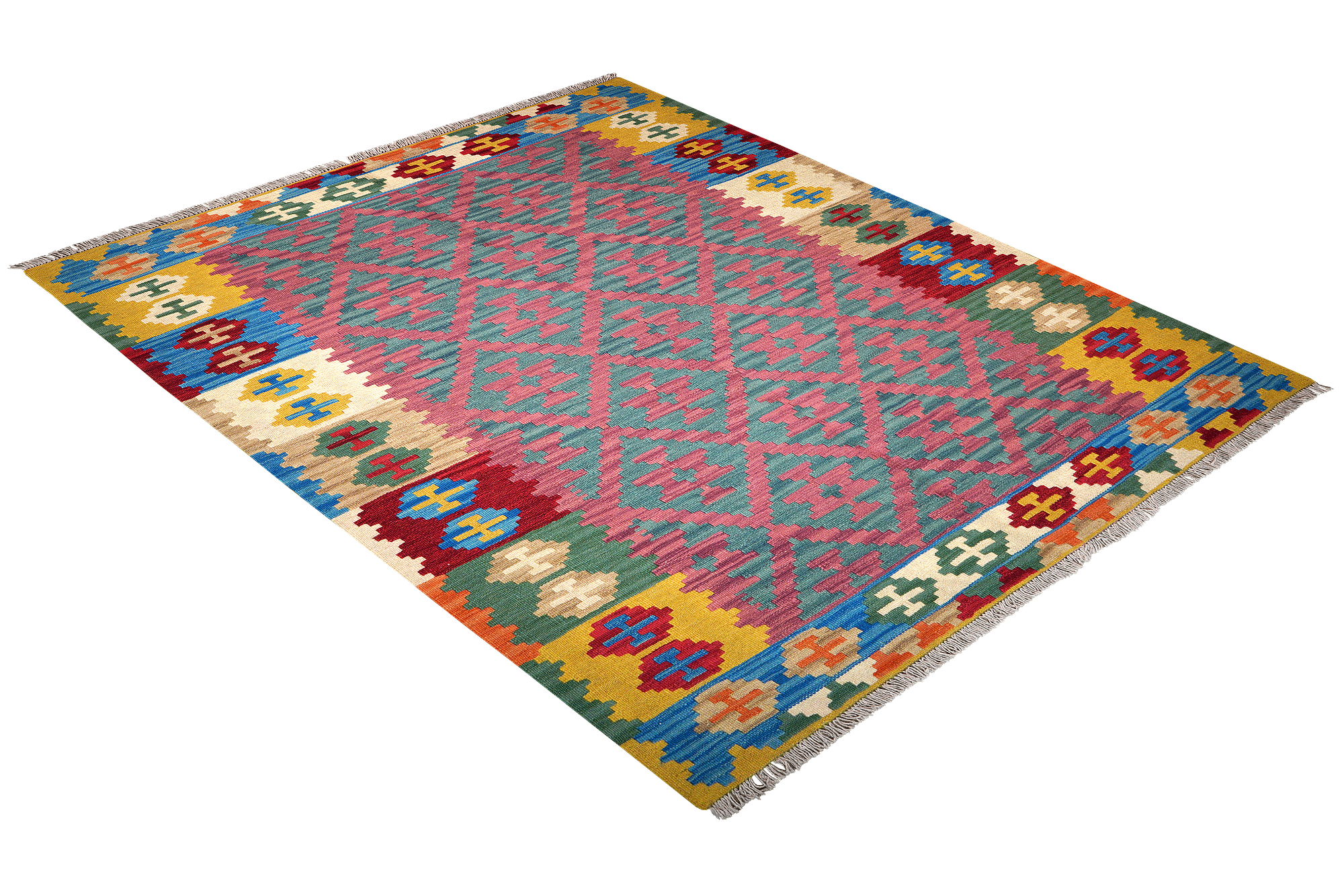Kilim Gashgai Teppich Mehrfarbig 2