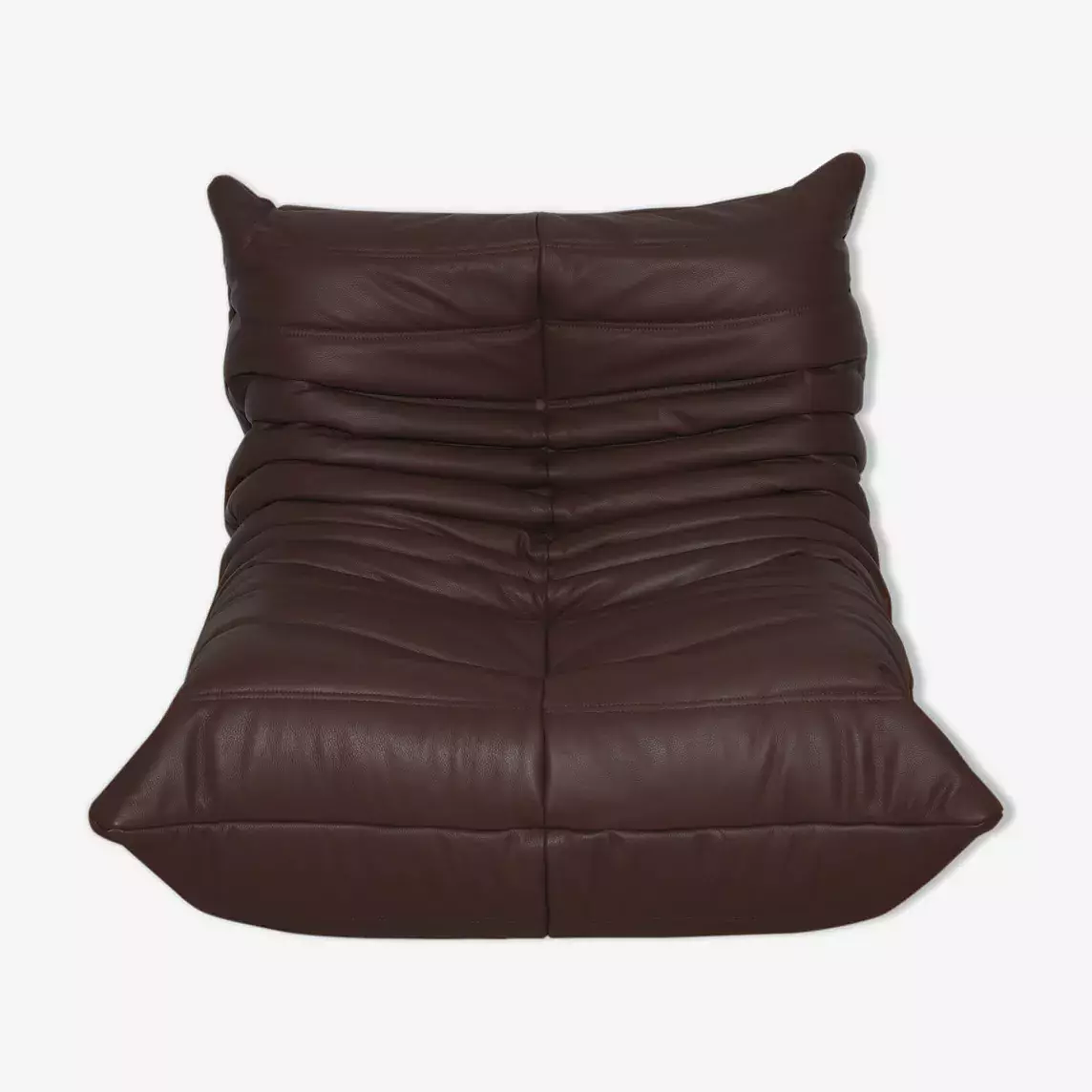 Togo Sofa 3-Sitzer, Ecksofa & Sessel Madras-Leder Braun 1