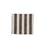 Tablecloth Striped Organic Cotton Brown 260x140 cm 0