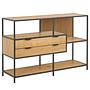 Coogee Shelf with Drawers Teak 114 cm 1