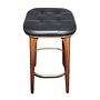 UTILITY Hocker Leder Schwarz 3