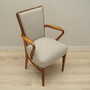 Vintage Chair Walnut Wood Textile Gray 1970s 7
