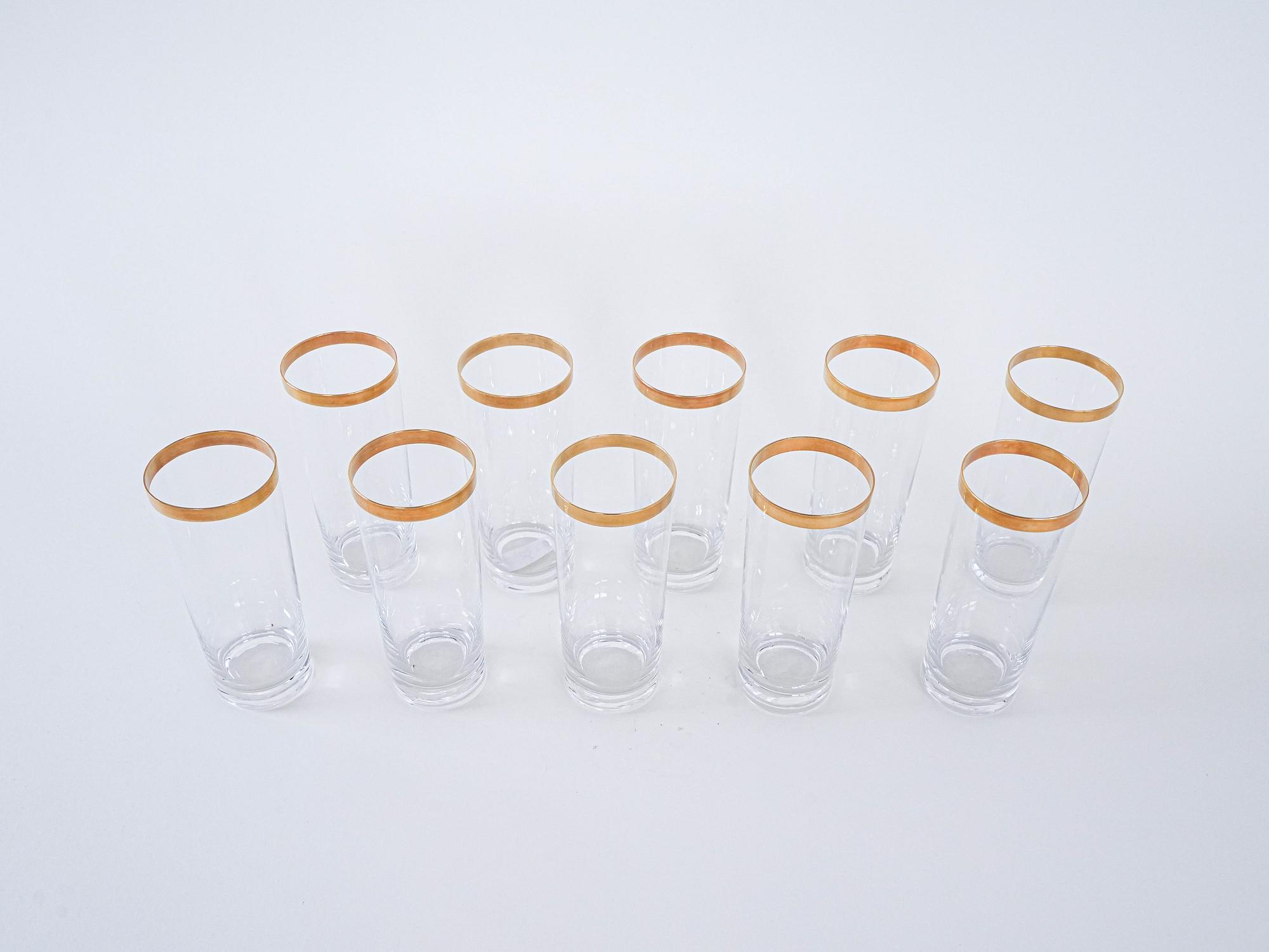 Kristallgläser-Set Transparent 1970er Jahre 3