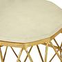 Templar Side Table Aluminum Stone Gold 3