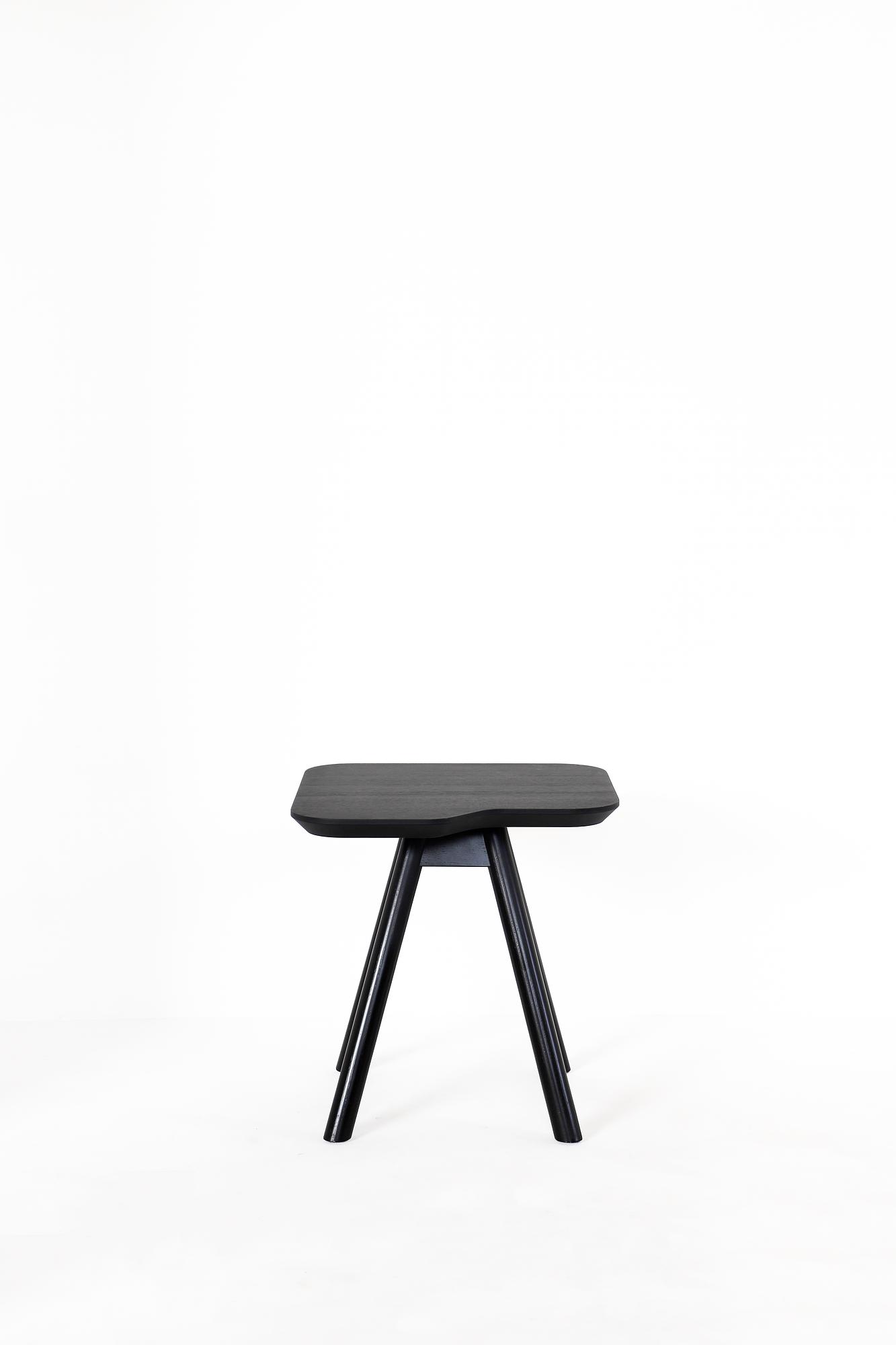 Coffee table ash wood black 0