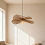 Fulger Pendant Light 1-bulb Cast Iron Paper Natural 2