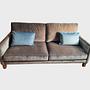 Sofa 2-seater velvet taupe 0