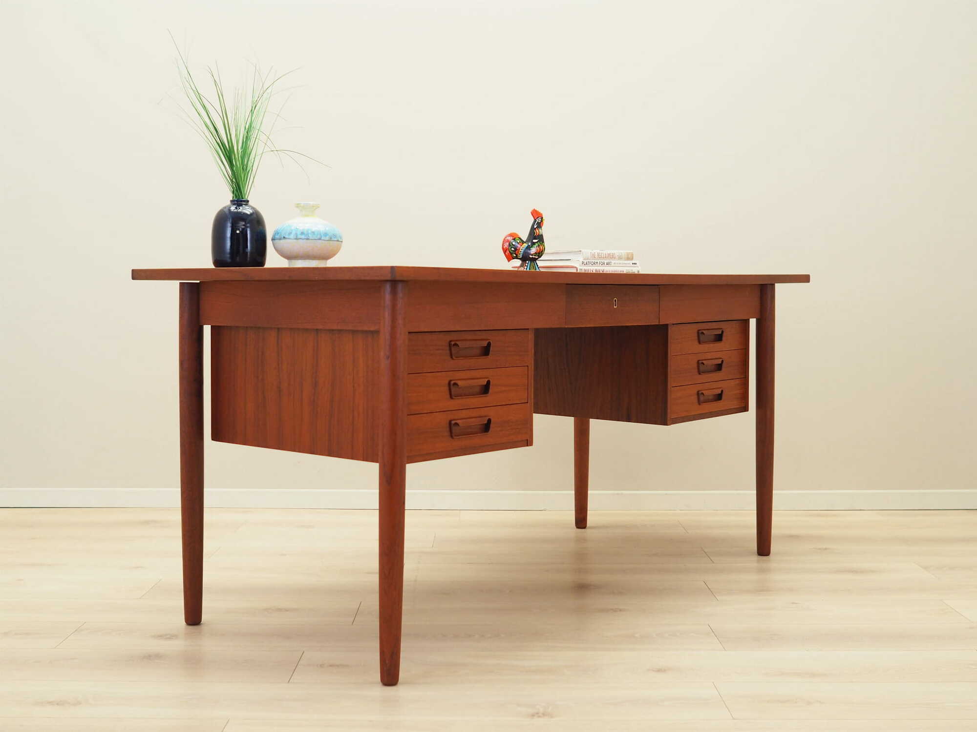 Tisch Holz Braun 1960er Jahre 4