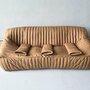 Vintage Annie Hiéronimus Sandra Sofa-Set Leder Beige 5-tlg 2