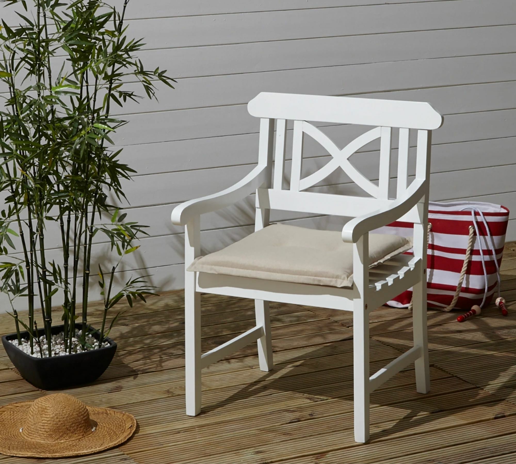 Gartenstuhl aus Akazienholz Massiv 0