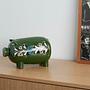 Keramik-Sparschwein 1970er 1