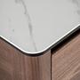 Lowboard Walnut wood Marble look 5