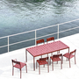 Balcony Tisch rechteckig Rot 2