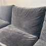 Carlton Sofa 3-Sitzer Feincord Steingrau 6