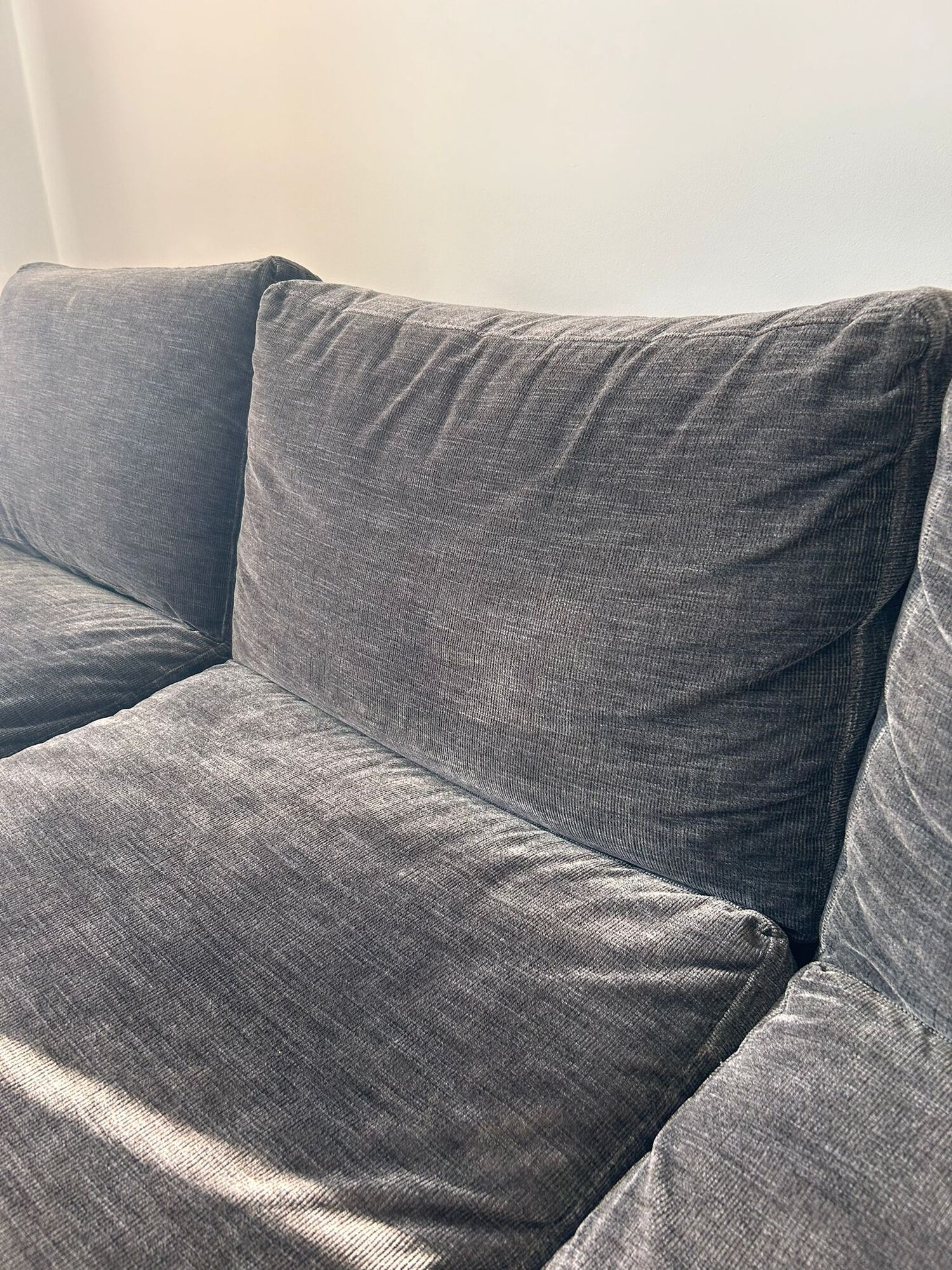 Carlton Sofa 3-Sitzer Feincord Steingrau 6