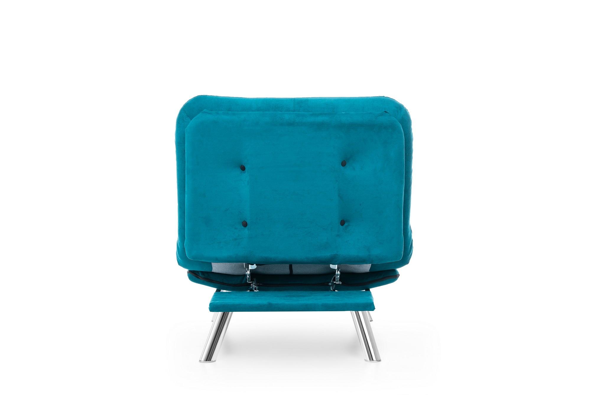 Misa Sofa 1-Sitzer Petrol Grün 7