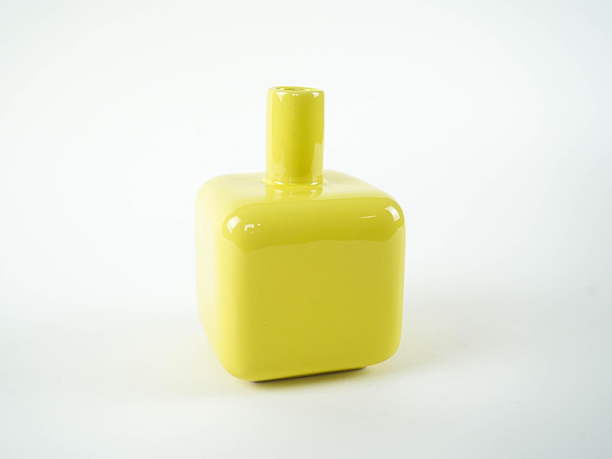 ASA Selection Decorative Vase Ceramic Yellow 1990s 5