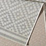 Indoor/Outdoor rug diamond synthetic fiber grey / white 80 x 150 cm 4