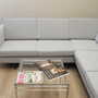 Corner sofa textile grey 1990s 6