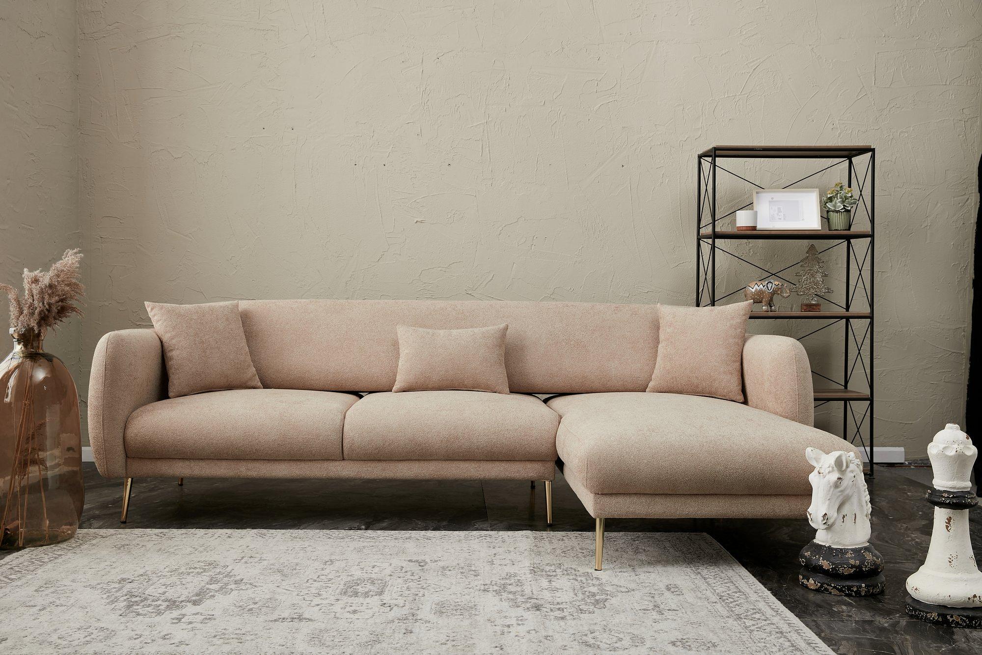 Simena Sofa Récamiere Rechts Beige 0