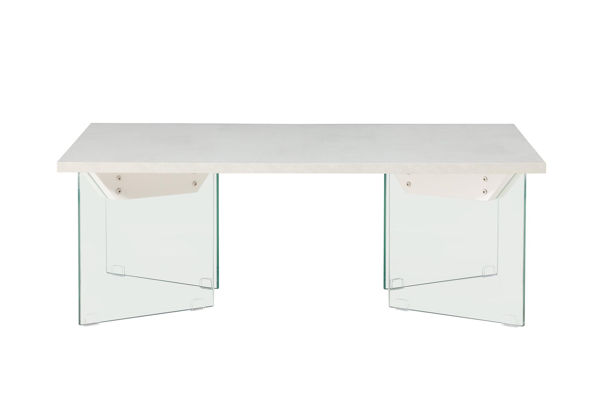 Ester coffee table glass concrete look 120x80x42cm 6