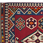 Gashgai Kilim Teppich Rot 322x137cm Wolle Traditionell 1