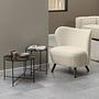 Side Table Carwile Marble Brown 52 cm 4