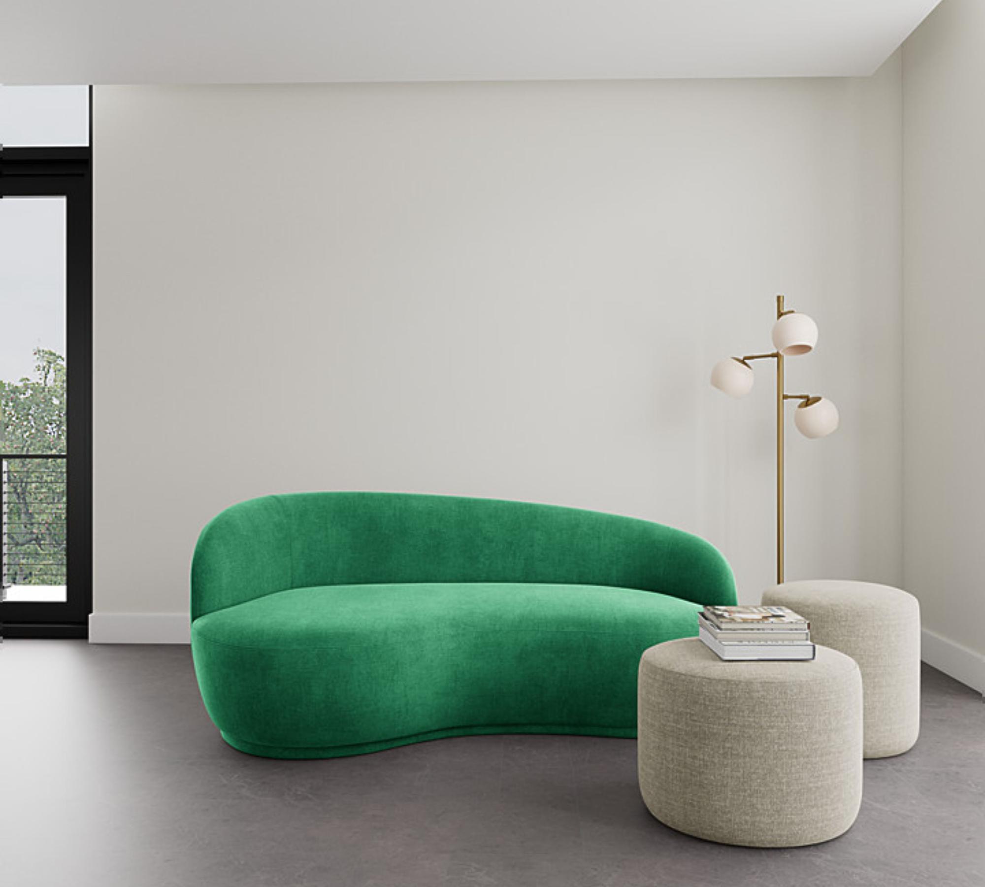 Rose Sofa 2,5-Sitzer Links Moss Grass Green 0