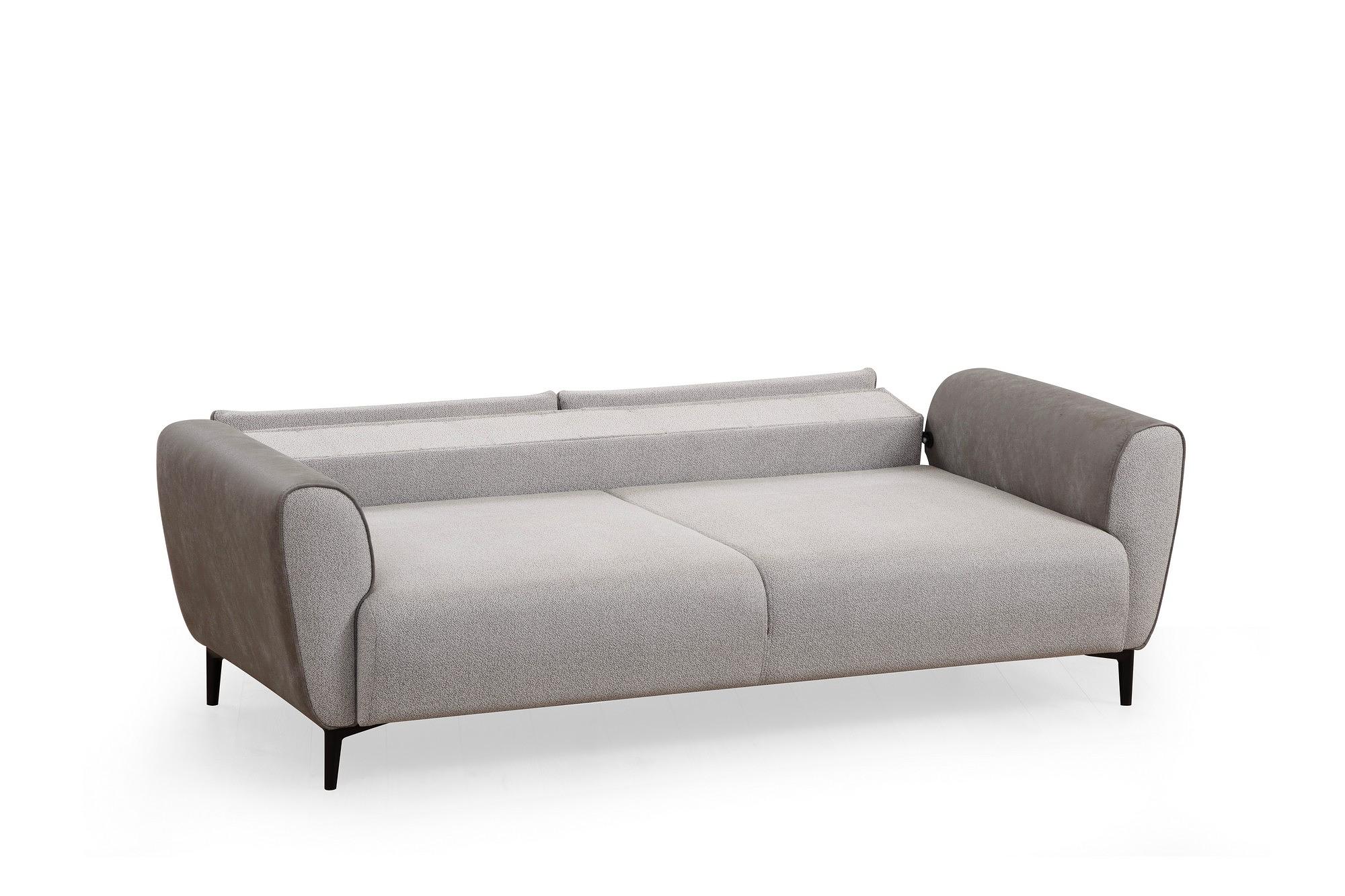 Aren 3-Sitzer Schlafsofa Grau 9